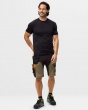 Snickers Stretch Hantverksshorts 6175 Khakigr�n/Svart