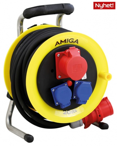 Kabelvinda 20m 400V. 5x2,5mm�